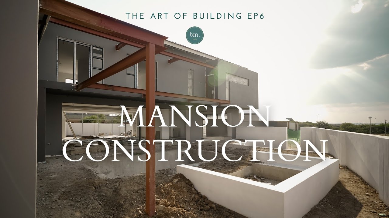 Строительство современного нового особняка изнутри: посещение объекта