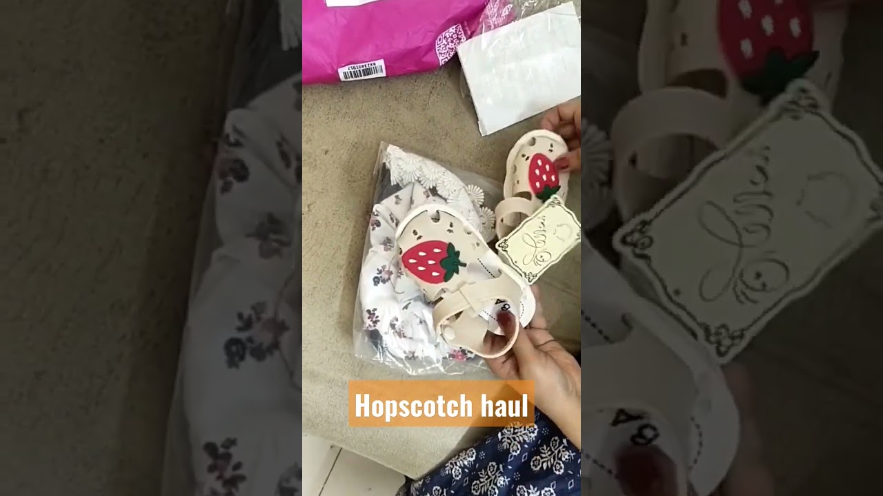 girl set and sandals from hopscotch unboxing 