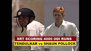 Sachin Tendulkar vs Shaun Pollock | Great Batting | SRT completed 4000 ODI Runs | UAE 1995/96 Sachin Tendulkar vs Shaun Pollock | Great Batting | SRT completed 4000 ODI Runs | UAE 1995/96