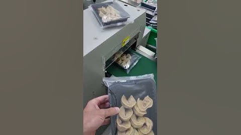 Automatic flow pack packing machine for frozen dumpling packing