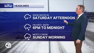 Winter Storm Warning Saturday