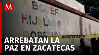 Hallan restos humanos fuera de una primaria en Zacatecas