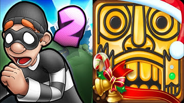 Robbery Bob 2 vs Temple Run 2 Gameplay Android,ios Part 87