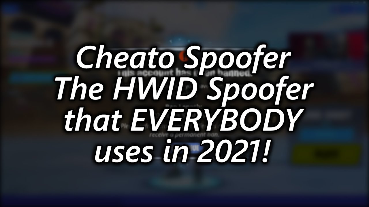 The HWID Spoofer that EVERYBODY uses in 2021 (Cheato Spoofer) - Working for Most Games