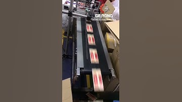 High speed card paging feeding top labeling machine testing video