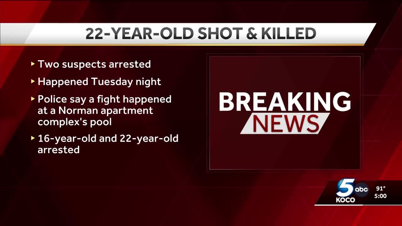 22-year-old shot, killed at Norman apartment pool, police say - YouTube
