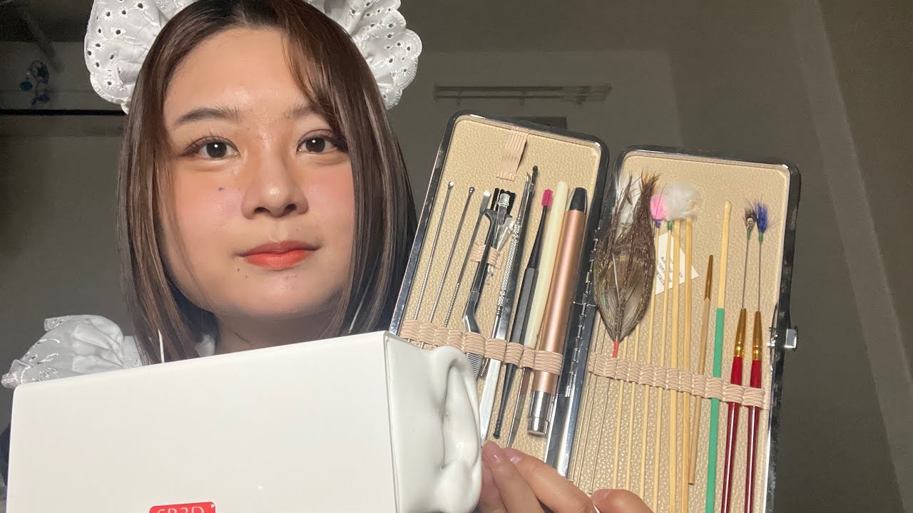 【ASMR】メイドがご主人様に耳かきするロールプレイ　Ear Cleaning