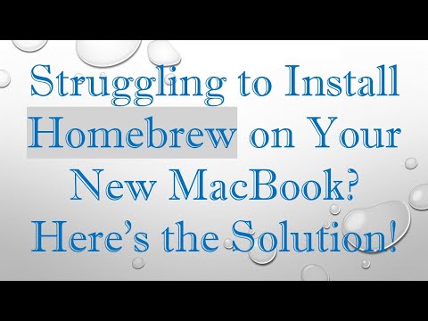 Struggling to Install Homebrew on Your New MacBook? Here's the Solution!