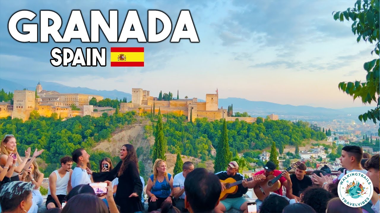 Granada, Spain 🇪🇸 - Evening Walk - 4K Ultra HD + Subtitles