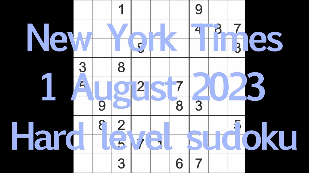 Sudoku - The New York Times