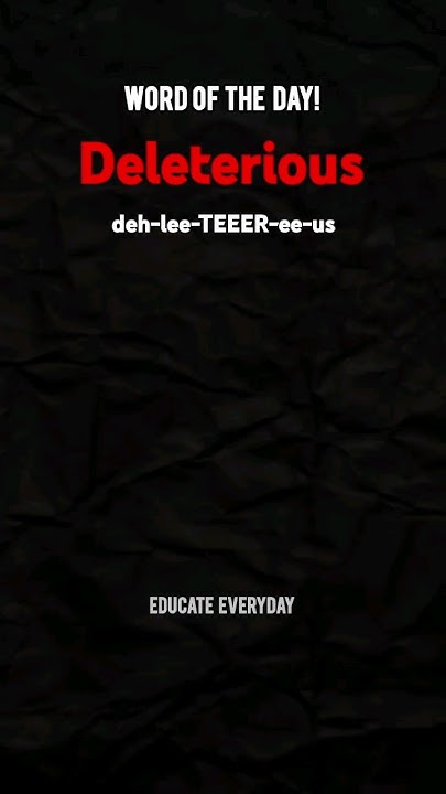 Learn Deleterious Meaning Pronunciation shorts deleterious viral learn-deleterious-meaning-pronunciation-shorts-deleterious-viral