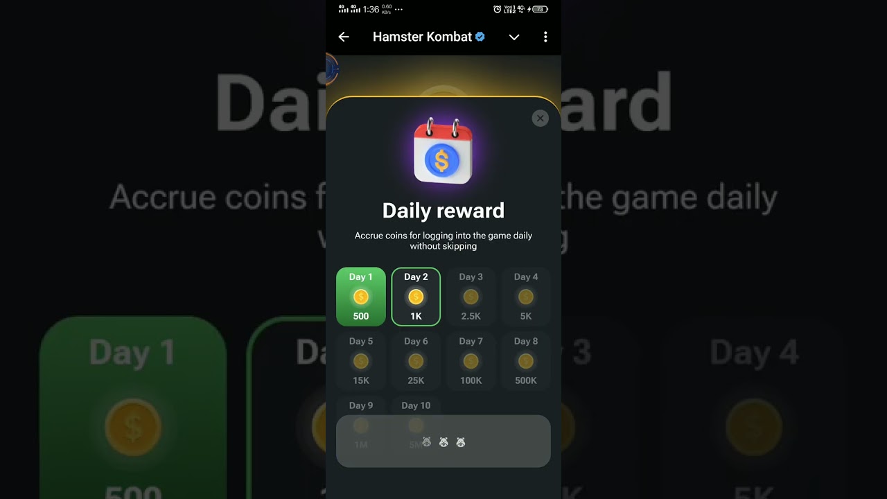 Hamster Kombat daily rewards 