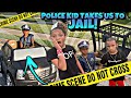 POLICE KID TAKES US TO JAIL👮🏾 Kids Pretend Play