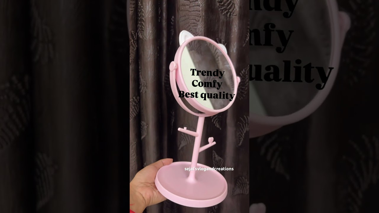 Meesho finds -portable folding makeup mirror #meeshofinds #shopping #makeup #onlineshopping #sale