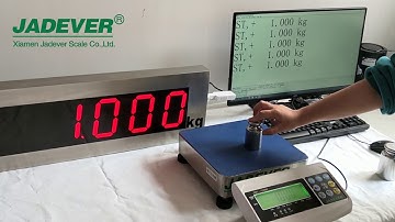 Jadever Scale connect to Remote display and PC at the same time