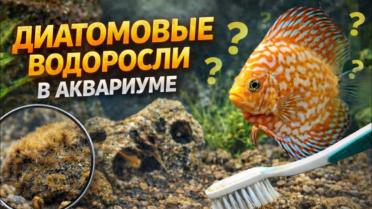 Диатомовые водоросли в аквариуме - Какие причины появления? как бороться?