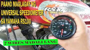 PAANO MAGLAGAY NG UNIVERSAL SPEEDOMETER SA YAMAHA RS100 I Do-It-Yourself Vise MotoVlog