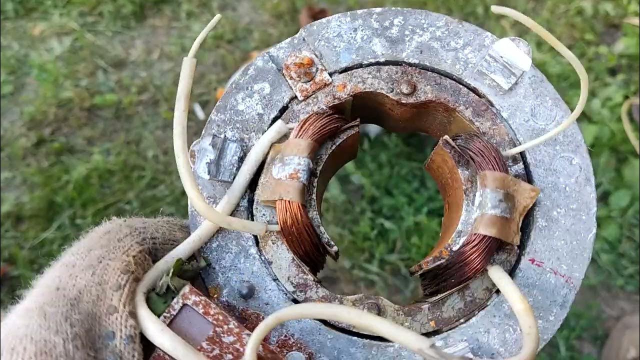 Как разобрать статор генератора на медь