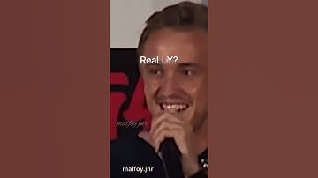 Thumbnail of Tom Felton knows everything 😆 || Remember this interview? He proved that even he reads fan fiction |