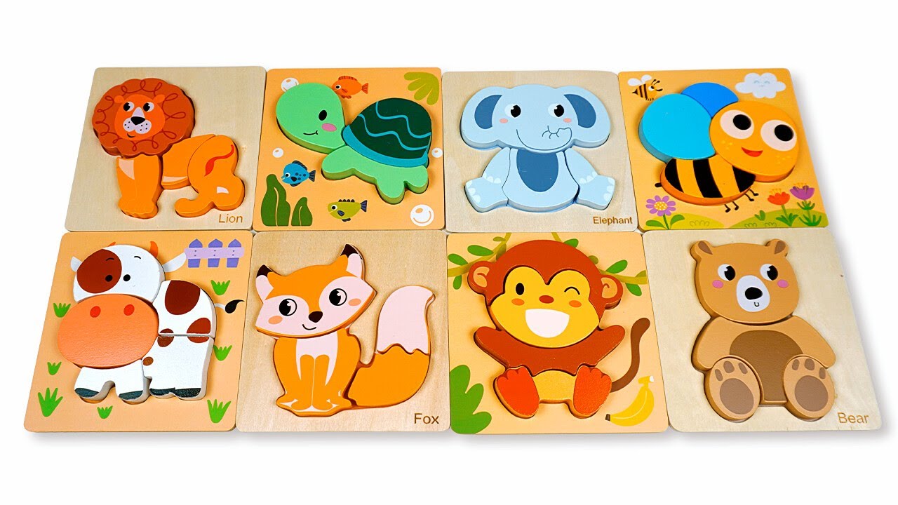 Missing Animals Puzzle Adventure 🐮🐢🦁 Find Animals in Color Houses & Learn Colors!
