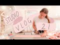 Studio Vlog 21 - Sewing new Items for my Etsy Shop & Creating a Fabric Pattern using Procreate