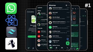 🔴 Build Whatapp App in Expo React Native with Chatgpt & Tailwindcss | React Native Projects | part 1