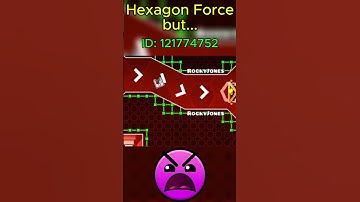 Hexagon Force but... #gd #geometrydash #shorts