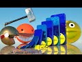Let's Smash That Big Jelly Pacman😱 Robot Pacmans & Jelly Pacman -Domino Effect + MORE VIDEOS !
