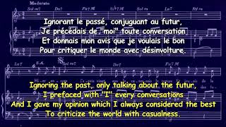 FRENCH LESSON - learn french with music ( lyrics + translation ) Charles Aznavour - Hier encore