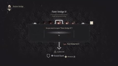 Code Vein - Restoring Fionn Vestige IV