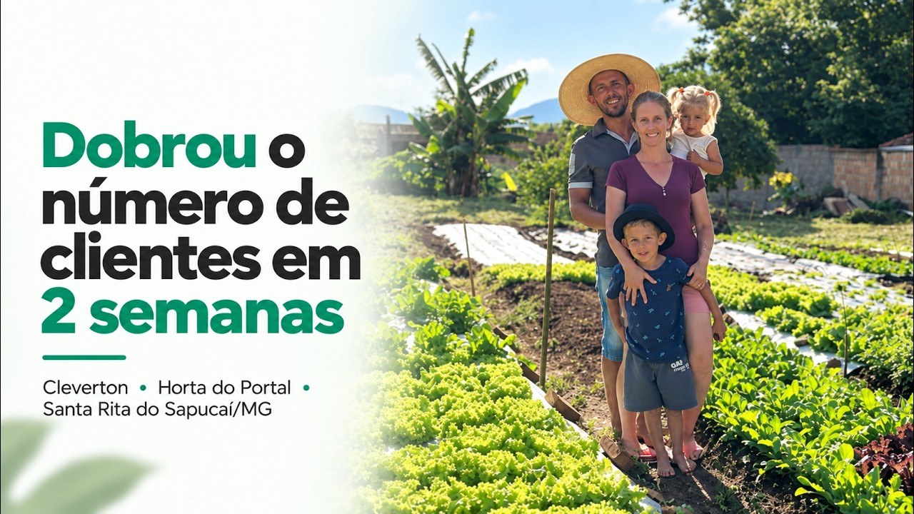 Depoimento de Cleverton — Horta do Portal | Santa Rita do Sapucaí/MG