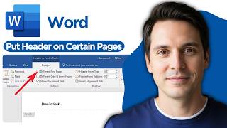 How to Put a Header on Only Certain Pages in Word | MS Word Sections (2026 Full Guide)