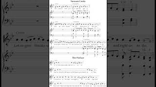 Sursum Corda / Preface / Sanctus (plainsong) - Treasury 1100, 1101