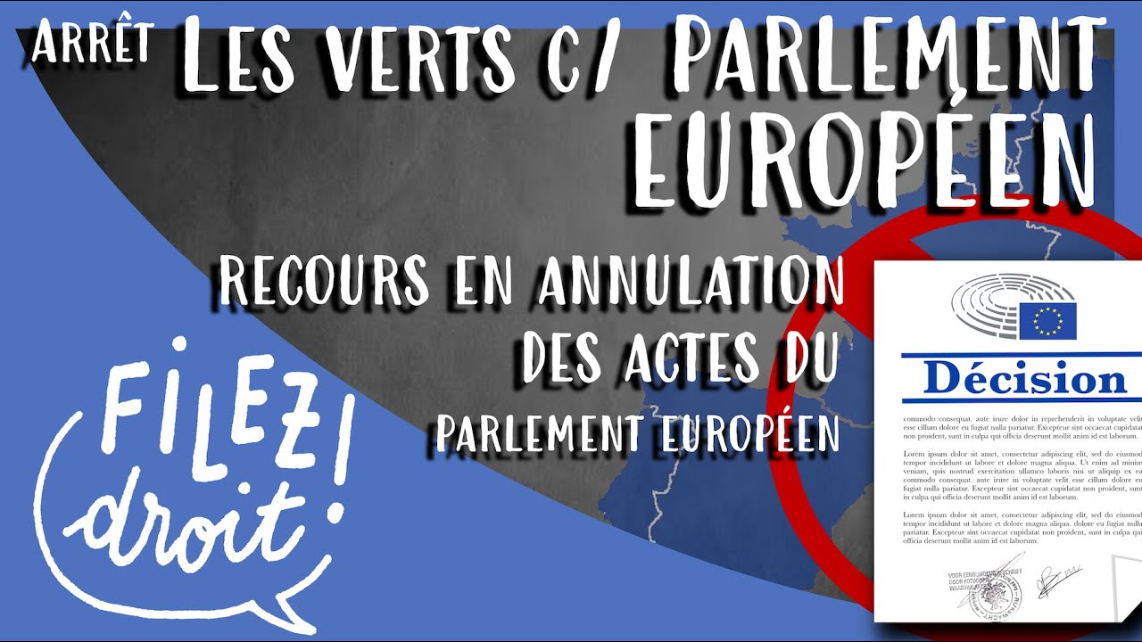 Arrêt les verts contre Parlement européen, CJCE, 23 avril 1986, recours en annulation contre le PE