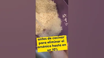 ¿Cuál es la mejor manera de eliminar el arsénico del arroz?