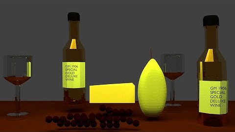 Blender 3d wine bottle & table tutorial