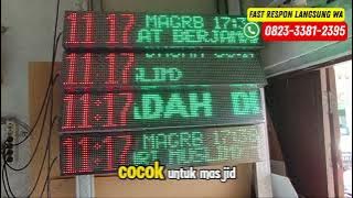 Jual Jam Digital Masjid Modern 2025 – Fitur Lengkap & Harga Terbaik! WA 082333812395