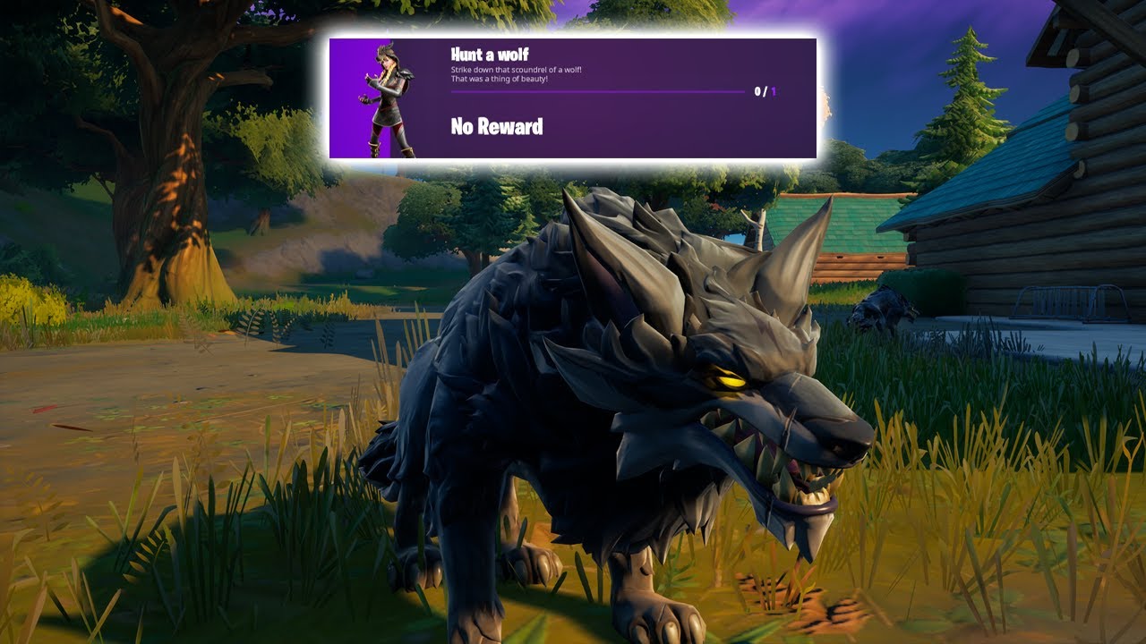 Hunt a wolf - Fortnite Grim Fable Challenge Location Season 8