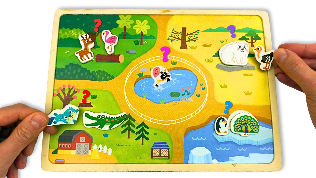 Learn Animal Habitats the Fun Way! 🐘🌊 | Interactive Preschool Sorting Activity 🌍