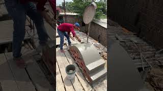 Half round Pe ghol marne ka kam ||  #design #frontdesign #archdesign  #nonfollower #plaster