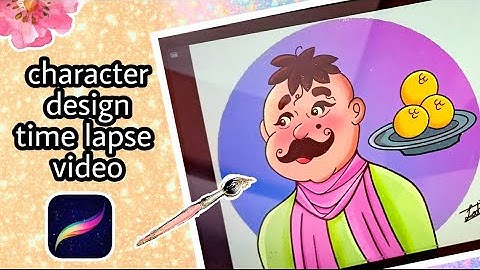 Character design in procreate / timelapse video