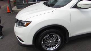 2014 NISSAN ROUGE RIDING WITH 18 INCH CHROME RIMS & TIRES