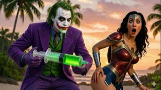 Unexpected Team-Up A Hilarious Spiderman & Wonder Woman Fight Against Joker And Red Hulk Jr