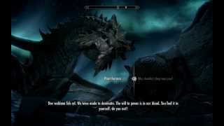 Paarthurnax' speech about trust, 1080p