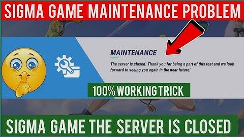 HOW TO UPDATE SIGMA GAME || SIGMA GAME UPDATE KAISE KAREN || SIGMA MAINTENANCE PROBLEM SOLVED