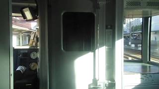 名鉄 2000系2008Fミュースカイ中部国際空港ゆき 電笛・大きな警笛あり! 金山到着までの前面展望・運転台マスコン操作をよく見る! 名鉄 ファンではないけど乗車で!648回 647回の後