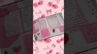 💖pink journal ideas 🩷 comment next colour ✨ #newjournal #journalwithgie #journal