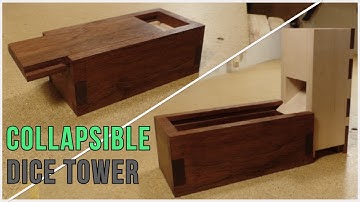 How to make a DICE TOWER that is also a PUZZLE! | DIY Woodworking | D&D | ASMR Sounds of Woodworking