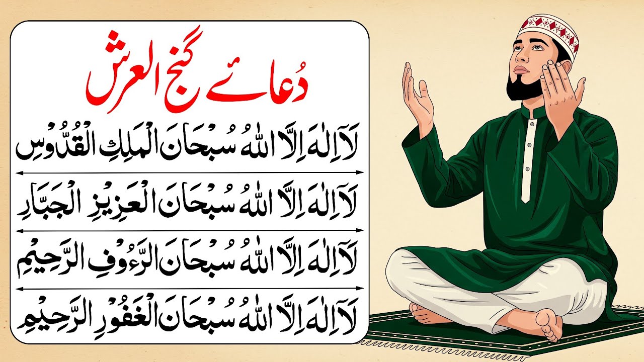 Very Important Dua Ganjul Arsh | دعا گنج العرش | Duae Ganjul Arsh { For Rizq, Protection From Jadu }