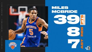 Miles McBride Drops Career-High 39 PTS vs. Cruise
